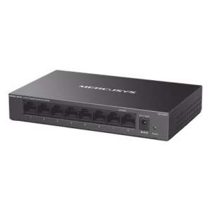 Switch No Administrable / 8 Puertos Gigabit / 16 Gbps / Carcasa Metálica / Sin Ventilador / Plug and Play