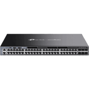 Switch Gestionable L3 / 48 Puertos Gigabit / 6 Slots SFP+ 10G / Capacidad 216 Gbps / Apilamiento 8 Unidades / Fuentes Redundantes