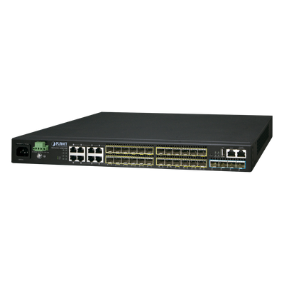 Switch Administrable L3 / 16x 100/1000X SFP / 8x Gigabit TP/SFP Combo / 4x 10G SFP+ / Stackable / 128 Gbps
