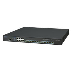 Switch Capa 3 Administrable / 12 Puertos SFP+ 10G / 8 Puertos Gigabit / Conmutación 256 Gbps / Fuente de Alimentación Redundante AC