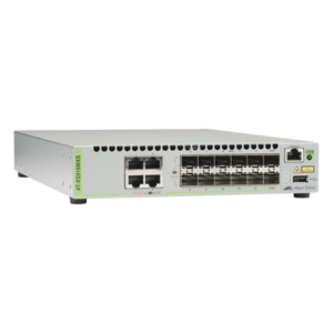 Switch Capa 3 Stackeable / 12 Puertos SFP/SFP+ 10G / 4 Puertos RJ-45 100/1000/10G / 238 Mpps / AlliedWare Plus