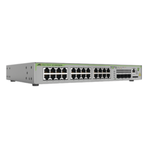 Switch Administrable Capa 3 / 24 Puertos 10/100/1000 Mbps / 4 SFP Gigabit / 56 Gbps Switching Fabric / 41.7 Mpps