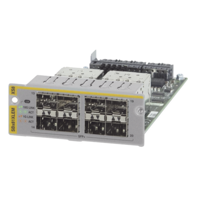 Módulo de Expansión / 8 Puertos 10GbE SFP+ / 10 Gbps por Puerto / Compatible con AT-SBx81XLEM