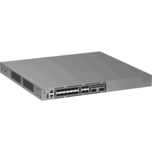Switch 10G / 12 Puertos SFP+ 1G/2.5G/10G / 4 Puertos SFP28 10G/25G / 2 Puertos QSFP+ 40G / Capacidad 600 Gbps / Reenvío 446.4 Mpps / CPU Quad Core ARMv8 Cortex-A72 / 1 RU / Alimentación AC / Línea Cybrey