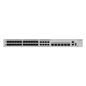 Switch Core Capa 3 / 24 Puertos 1GE SFP / 8 Puertos Combo 10/100/1000 Mbps / 4 Puertos 10GE SFP+ Uplink / 2 Puertos 10GE SFP+ Stack / 176 Gbps / 132 Mpps