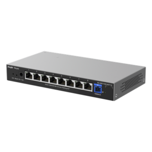 ONU/Switch Híbrido / 1 Puerto PON 1G SC/UPC / 8 Puertos Ethernet 1G / 18 Gbps / 100 Clientes / 7.95 x 4.25 x 1.10 in