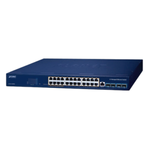 Switch PoE Administrable Capa 3 / 24 Puertos Gigabit / 8 Puertos 802.3bt / 16 Puertos 802.3at / 4 SFP+ 10G / 480 W PoE