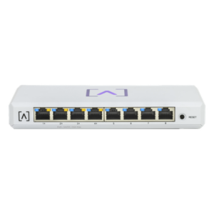 Switch Administrable / 8 Puertos Gigabit / 4 Puertos PoE+ 30W / Presupuesto PoE 60W / Gestión en Nube Gratuita