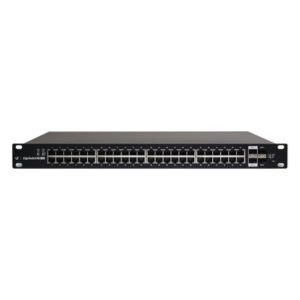 Switch Administrable / 48 Puertos Gigabit / PoE+ y PoE Pasivo 24V / 500W / 2 SFP+ 10G / Switch Fabric 140 Gbps