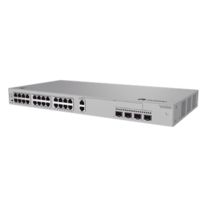 Switch PoE Administrable Capa 3 / 24 Puertos Gigabit (22 PoE) / 2 Puertos 2.5GE PoE / 2 Puertos SFP+ 10GE / 400W PoE / 98 Gbps / iStack