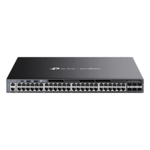 Switch L3 Gestionable Apilable / 48 Puertos Gigabit PoE+ / 6 Ranuras 10G SFP+ / Presupuesto PoE 1440W / Apilamiento 8 Unidades / Enrutamiento OSPF / Gestión Cloud