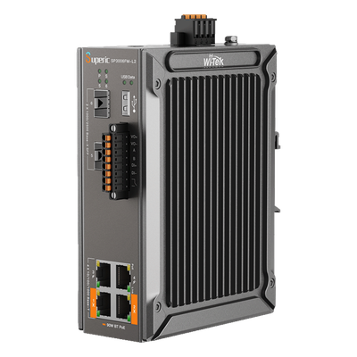 Switch Industrial Administrable / 4 Puertos PoE Gigabit / 2 Puertos SFP 2.5Gbps / PoE 120W / Sin Ventiladores / -40℃ a 75℃ (-40℉ to 167℉)