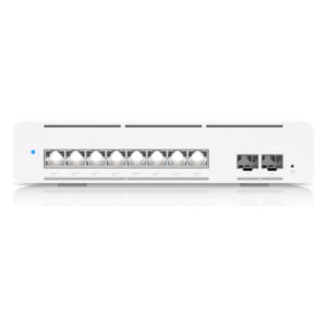 Switch PoE++ Capa 3 / 8 Puertos 10GbE / 2 Puertos SFP+ / PoE 155 W / Etherlighting™ / 200 Gbps