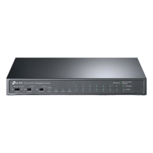 Switch PoE+ No Administrable de Escritorio / 11 Puertos / 8x PoE+ 10/100 Mbps / 2x Gigabit / 1x SFP / Presupuesto 124 W / Alcance Extendido 250 m / 0.56 x 0.32 x 0.09 ft