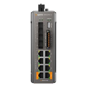 Switch PoE Industrial L2+ / 8 Puertos Gigabit PoE / 4 Puertos SFP 10G / Capacidad 96 Gbps / Presupuesto PoE 240 W / Rango -40 a 75 °C (-40 a 167 °F) / Sin Ventilador
