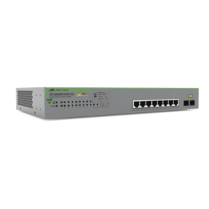 Switch PoE+ Gigabit WebSmart / 10 Puertos 10/100/1000 Mbps / 2 SFP Combo / 75 W / 20 Gbps / 14.88 Mpps