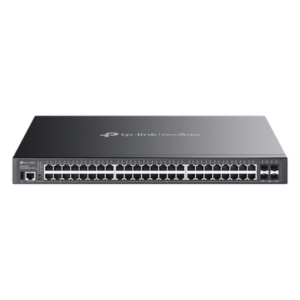 Switch Lite L3 Gestionable Apilable / 48 Puertos Gigabit PoE++ / 4 Slots 10G SFP+ / Presupuesto PoE 770W / Fast PoE y Perpetual PoE / Apilamiento Físico de 4 Unidades / L3: RIP, OSPF, VRRP / Gestión Cloud Omada SDN