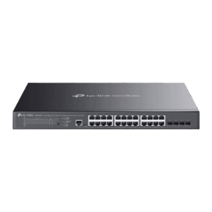 Switch L2+ Gestionado / 24 Puertos Gigabit + 4 Puertos 10G SFP+ / 16 PoE+ (30W) + 8 PoE++ (90W) / 128 Gbps / 500W PoE Budget / SDN Cloud