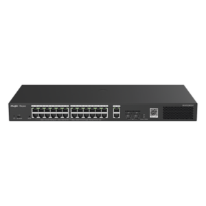 Switch PoE+ Smart / 24 Puertos Gigabit / 370W / 2 SFP 1Gb / 56 Gbps / 41.66 Mpps