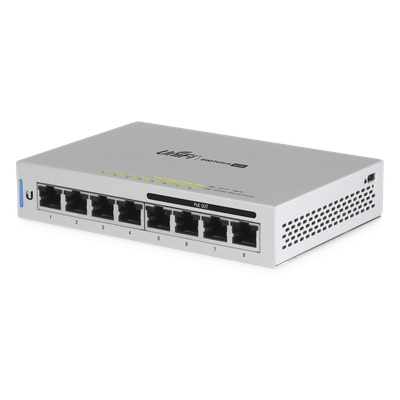 Switch administrable capa 2 / 8 puertos Gigabit / 4 puertos PoE 802.3af / 60W / 0.49 x 0.33 x 0.10 ft