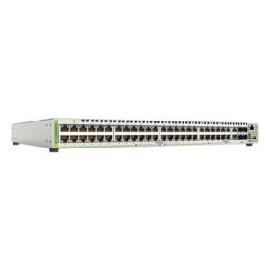 Switch PoE+ Stackeable Capa 3, 48 puertos 10/100/1000 Mbps + 2 puertos SFP Combo + 2 puertos SFP+ 10 G Stacking, 370 W