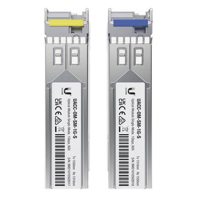 Módulo SFP / 1 Gbps / BiDi Monomodo / LC Simplex / Alcance 3 km (9842.5 ft) / Pack de 2