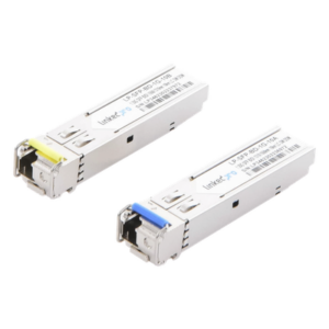 Transceptor Óptico SFP Bidireccional / Monomodo 1310/1550 nm / 1.25 Gbps / Alcance 10 km (32808 ft) / Conector LC/UPC Simplex / DDM / 2 Piezas