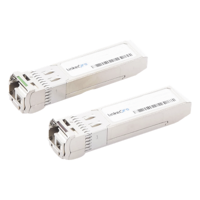Transceptor Óptico SFP+ Bidireccional / 10 Gbps Full Duplex / 10GBASE-BX / Monomodo 3 km (9842.5 ft) / TX 1270 nm / RX 1330 nm / LC/UPC Simplex / DDM / Hot-Pluggable