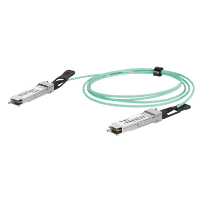 Cable AOC QSFP28 / 100 Gbps / 2 m (6.6 ft) / Fibra Óptica Activa / Plug-and-Play
