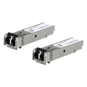 UFiber Módulo SFP, transceptor MiniGibic MultiModo 1.25 Gbps, distancia 550m, conectores LC, paquete de 2 piezas