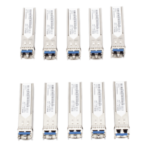 Transceptor SFP / 1Gbps / LC Monomodo / 1310nm / 20km / -40°C a 75°C / Paquete 10 piezas
