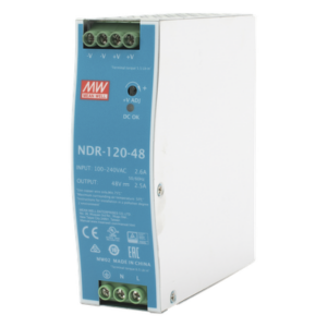 Fuente de poder industrial / 120 W / 48 Vcc / 2.5 A / Entrada universal 90~264 VCA / Riel DIN
