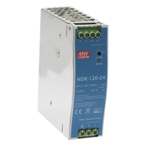 Fuente de Poder para Riel DIN / 120W / Salida 24Vcc 5A / Entrada Universal 90-264Vca / Eficiencia 88%
