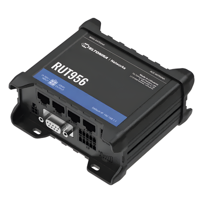 Router Industrial LTE / 150 Mbps Cat 4 / 4 Puertos Ethernet 10/100 / RS232 RS485 / WiFi / Doble SIM / GNSS / IP30 / Riel DIN