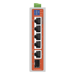 Switch Industrial PoE / 4 Puertos Fast Ethernet / 2 Uplink Gigabit / Alcance 250 m / Protección 6 kV