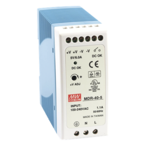 Fuente de Poder Industrial / Riel DIN / 5VCC 40W / Entrada Universal 85-264VAC / 1.31 x 3.54 x 3.94 in
