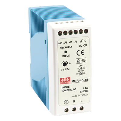 Fuente de poder Industrial / Riel DIN / 48 VCC / 40 W / 85-264 VCA / 1.31 x 2.95 x 3.94 pulg