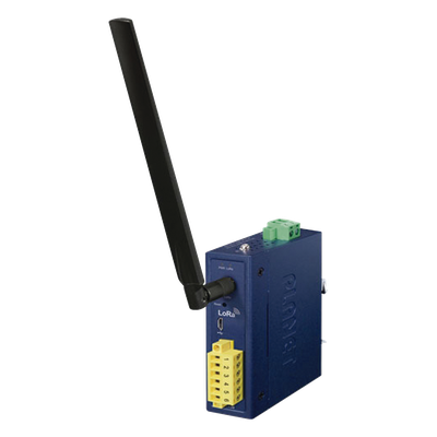 Controlador de Nodo Industrial / LoRaWAN / Modbus RS232+RS485 / IP30 / 9~48V DC 24V AC