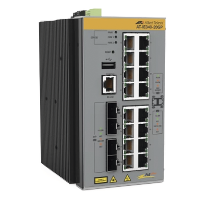 Switch Industrial Capa 3 / 16x PoE+ Gigabit / 4x SFP / TAA / -40°C a 75°C