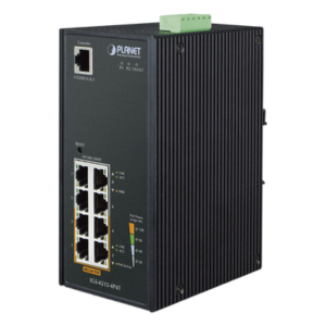 Switch Industrial Administrable / 4 Puertos PoE Gigabit / 4 Puertos SFP / 48-65VDC / Automatización y Seguridad