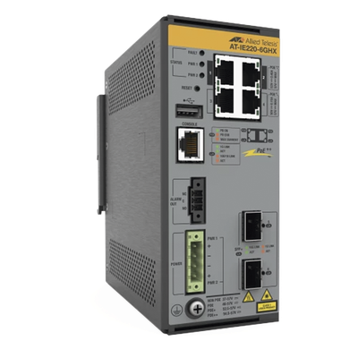 Switch Industrial L2+ / 4 Puertos PoE++ 95W / 2 SFP+ 10G / Sin Ventilador / -40°C a 75°C / UL 2043