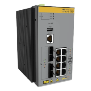 Switch Industrial PoE+ Capa 3 / 8 Puertos Gigabit PoE+ / 4 SFP / Recuperación
