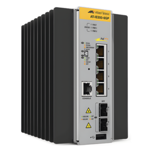 Switch Industrial Administrable Capa 2 de 4 Puertos 10/100/1000 Mbps + 2 Puertos SFP, 120 W