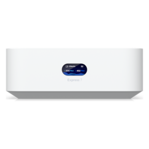 Cloud Gateway Compacto / Wi-Fi 7 / 6 Transmisiones Espaciales / 6 GHz / 10GbE WAN / 2.5GbE LAN / Cobertura 160 m² (1,750 ft²)