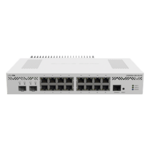Router Cloud Core / 16 Puertos Gigabit / 2 SFP+ 10G / CPU 4 Núcleos 1.2 GHz / Enfriamiento Pasivo