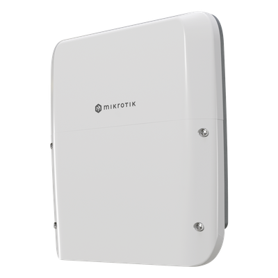 Router para Exterior / 8 Puertos PoE In/Out / 1 SFP+ 10G / IP66 / 120W PoE / ARM 64-bit 4 Núcleos / RouterOS v7