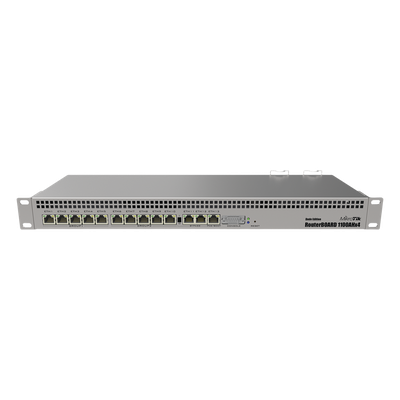 Router Rack / 13 Puertos Gigabit / Rendimiento 7.5 Gbps / CPU 4 Núcleos 1.4 GHz / IPsec Hardware 2.2 Gbps / Fuente Redundante / Licencia Nivel 6
