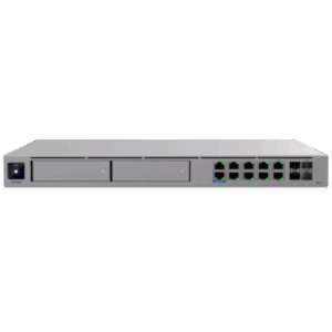 Cloud Gateway Empresarial / IDS/IPS 25 Gbps / 750+ Dispositivos / 8 Puertos 10GbE / WAN 25G SFP28 / 2 Bahías NVR 3.5" / Multi-WAN 8 Enlaces / Rack 1U