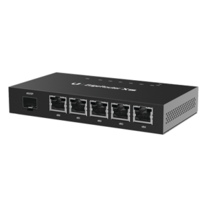 Router Gigabit / 5 Puertos RJ45 + 1 Puerto SFP / Dual-Core 880 MHz / 256 MB DDR3 / EdgeOS / -10°C a 45°C / 4.66 x 2.46 x 0.75 in