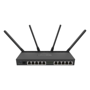 Router con Wi-Fi 4x4 MU-MIMO, hasta 2 watts de potencia, antenas de 3 dBi, 10 puertos Gigabit, 1 Puerto SFP+